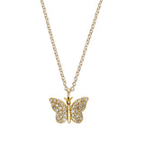 Diamond Butterfly Necklace, Gold