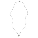 Diamond Butterfly Necklace, Black