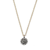 Small Diamond Disc Necklace, Mix