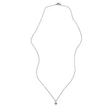 Small Star Diamond Necklace, Black