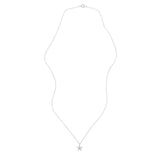 Large Star Diamond Necklace, Silver
