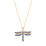 Blue Dragonfly Necklace