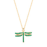 Green Dragonfly Necklace