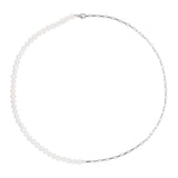 Half Pearls. Half Chain, Black