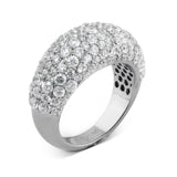 Sterling silver ring with cubic zirconia statement ring
