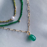 Olive. Pearl. Necklace