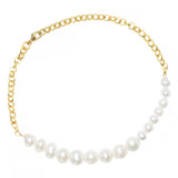 PEARLS. CHAINS. Ankle Chain, Gold