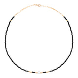 Black Onyx. Pearl. Necklace