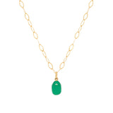 Green Onyx Drop Necklace
