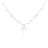 Arrow Chain Necklace, Silver