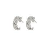 Sterling silver hoops chain look 16mm