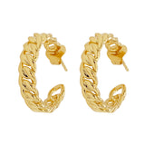 Gold hoops chain look 25mm 