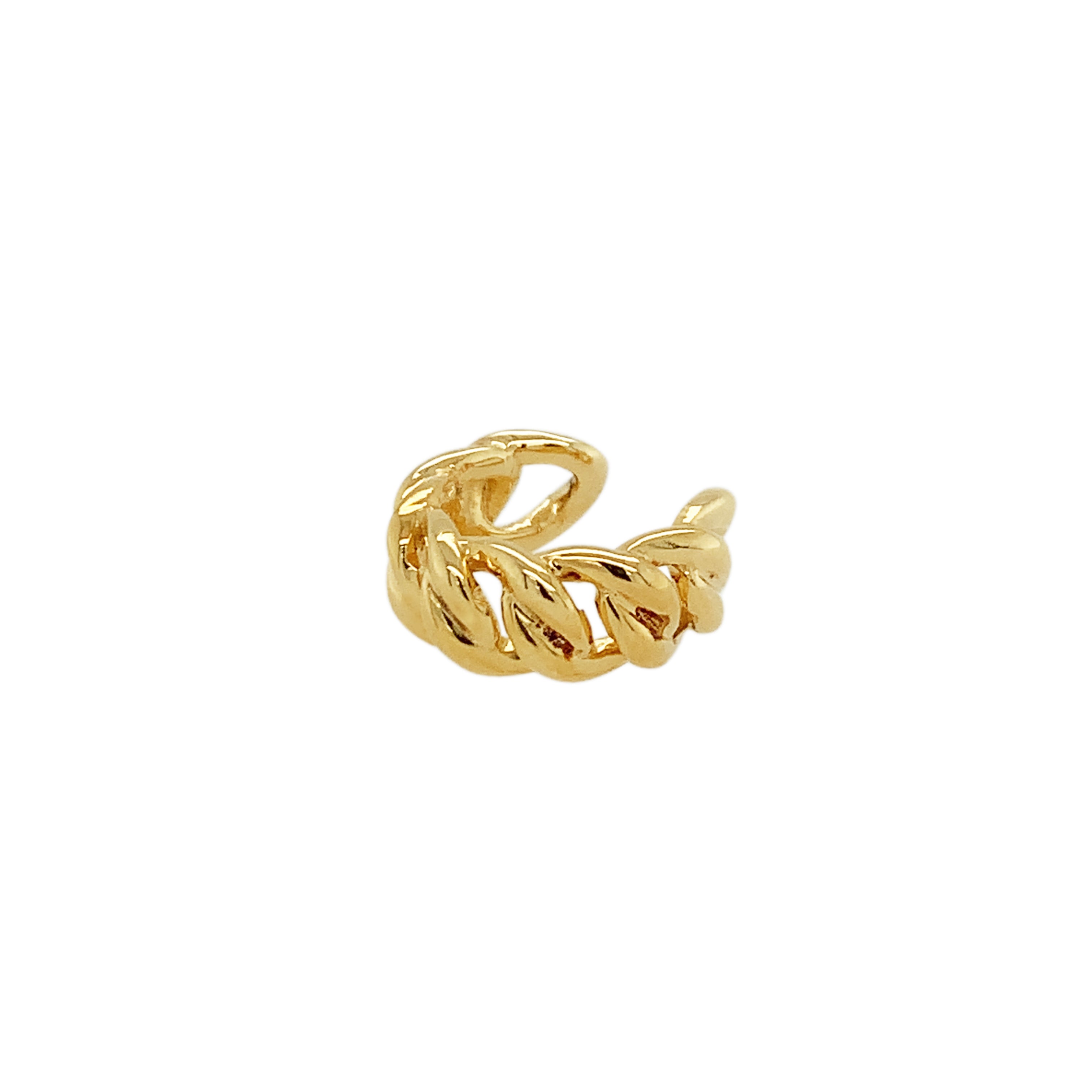 Gold ear cuff chain