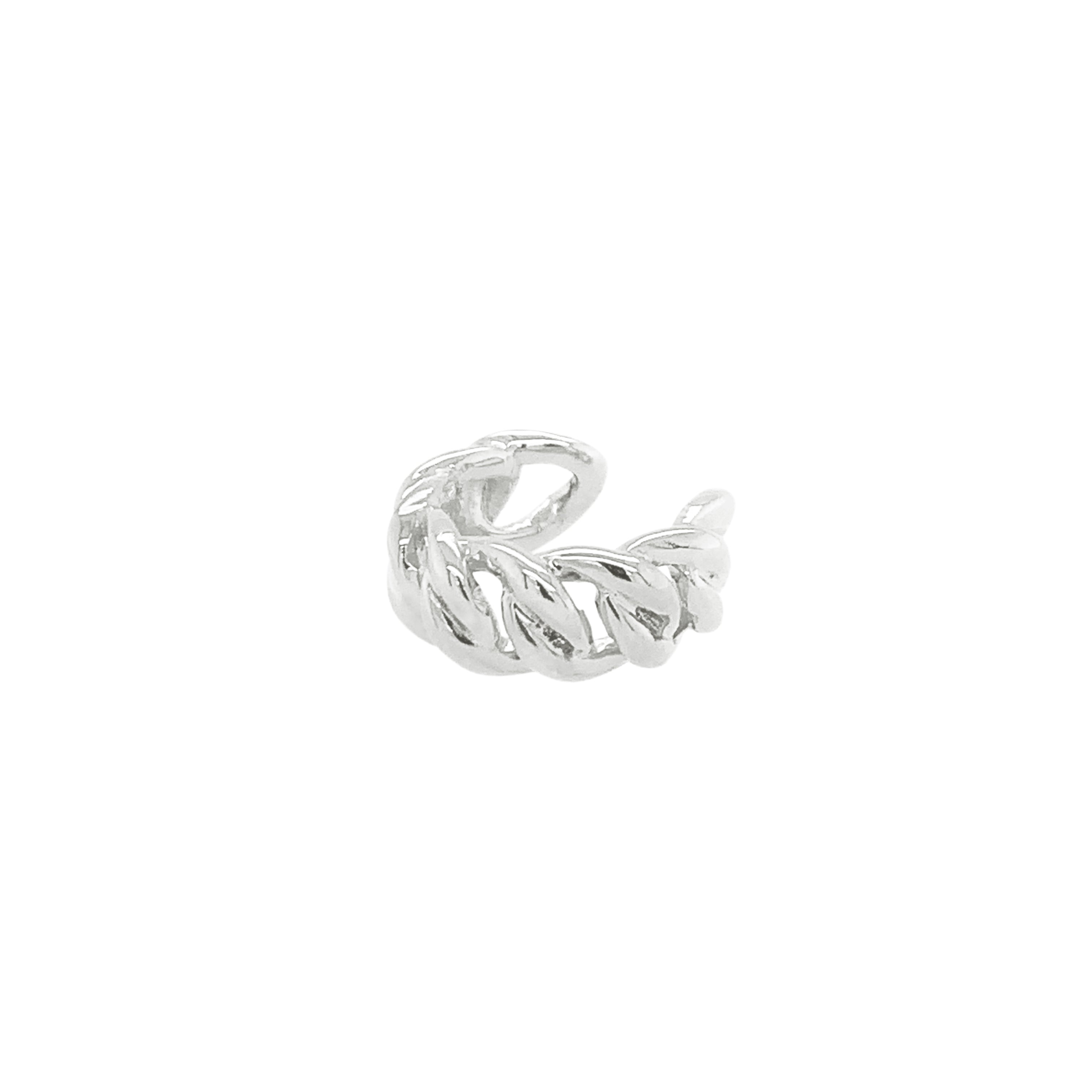 Sterling silver ear cuff chain
