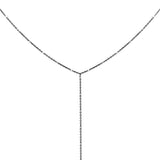 Disa Y Necklace, Black