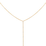 Disa Y Necklace, Gold
