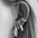 Curb Hoops 16 mm, Silver
